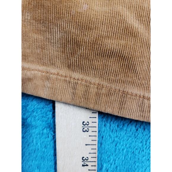Mossimo Jeans Sz 4 Womens Brown Stretch Pants Ladies Mid Rise Corduroy Flared - Picture 7 of 11